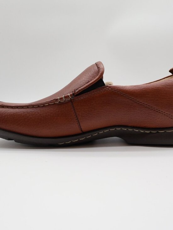 Hush Puppies GT Loafers Mens 10.5 Red Brown Leather Slip On Bounce H12466 main image 10